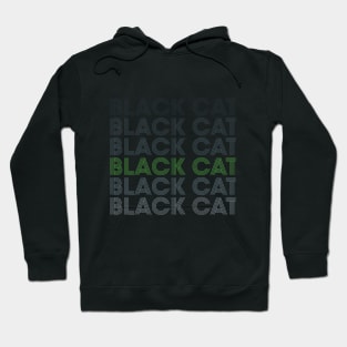 Retro Black Cat Hoodie